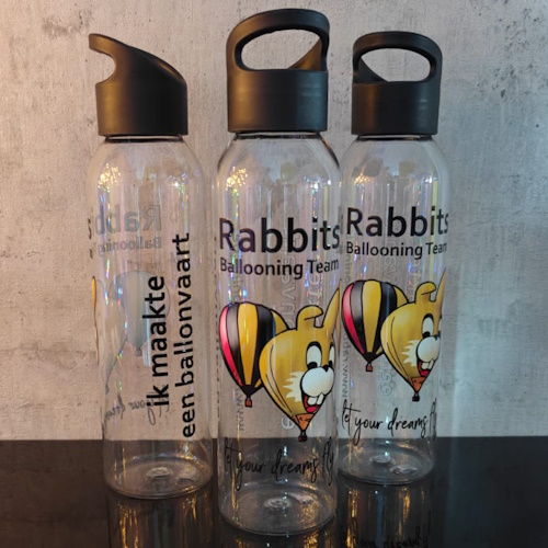 drinkfles herinnering ballonvaart